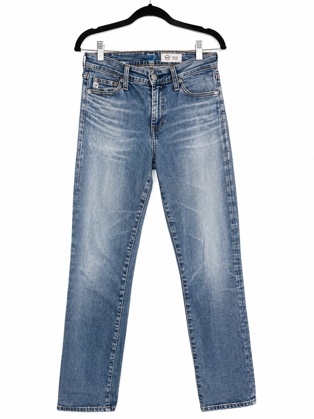 AG Adriano Goldschmied Slim Straight Jeans in Light Blue Wash - Size 27R